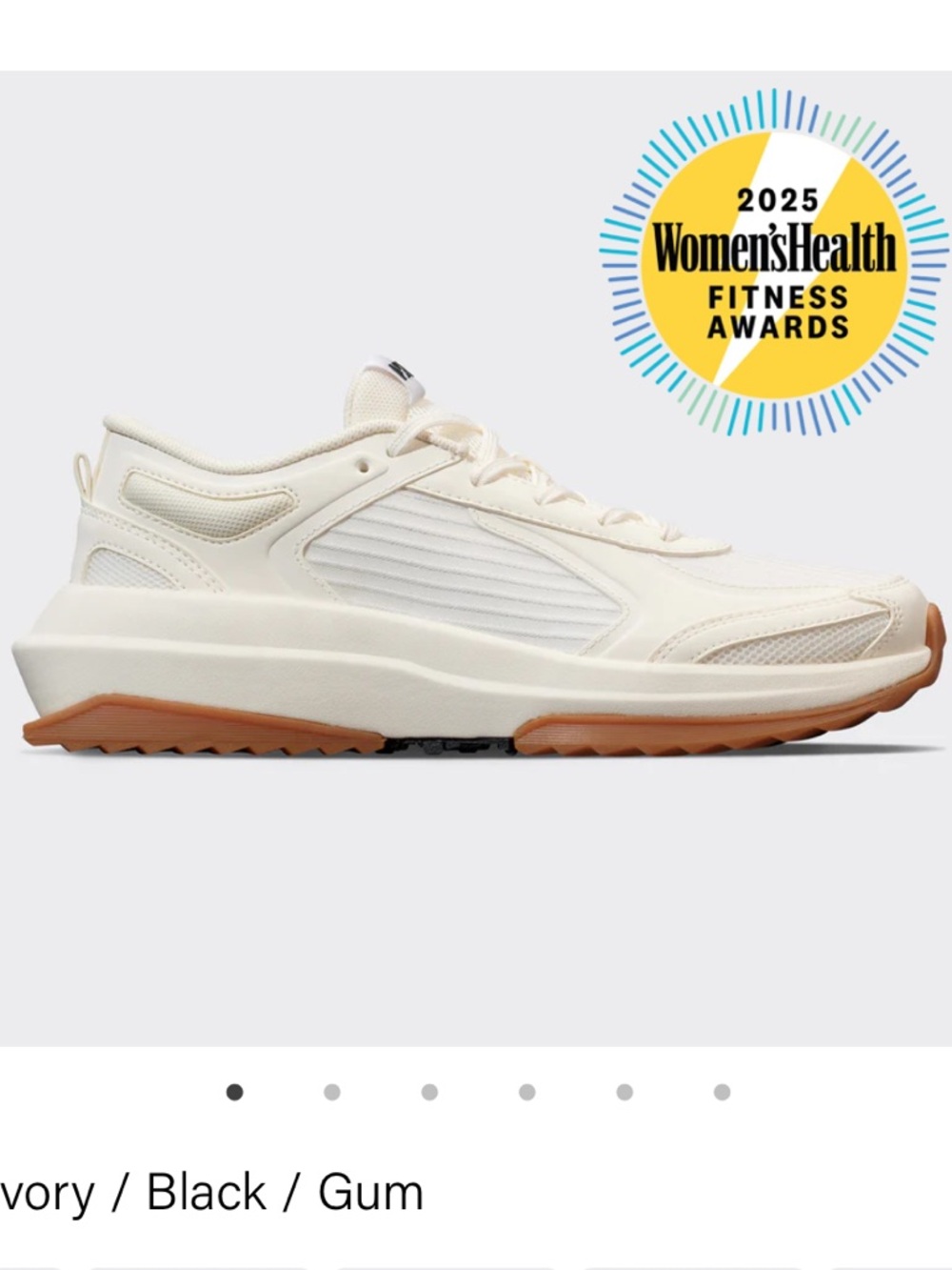 NWT APL WOMEN’S JOGGER SNEAKER - size 9.5 - ivory/ black/ gum